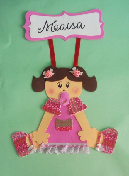 Enfeite de porta Menina